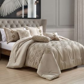 Aulis 7 Pieces Comforter Set (size: QUEEN) Aulis 7 Pieces Comforter Set (size: QUEEN)